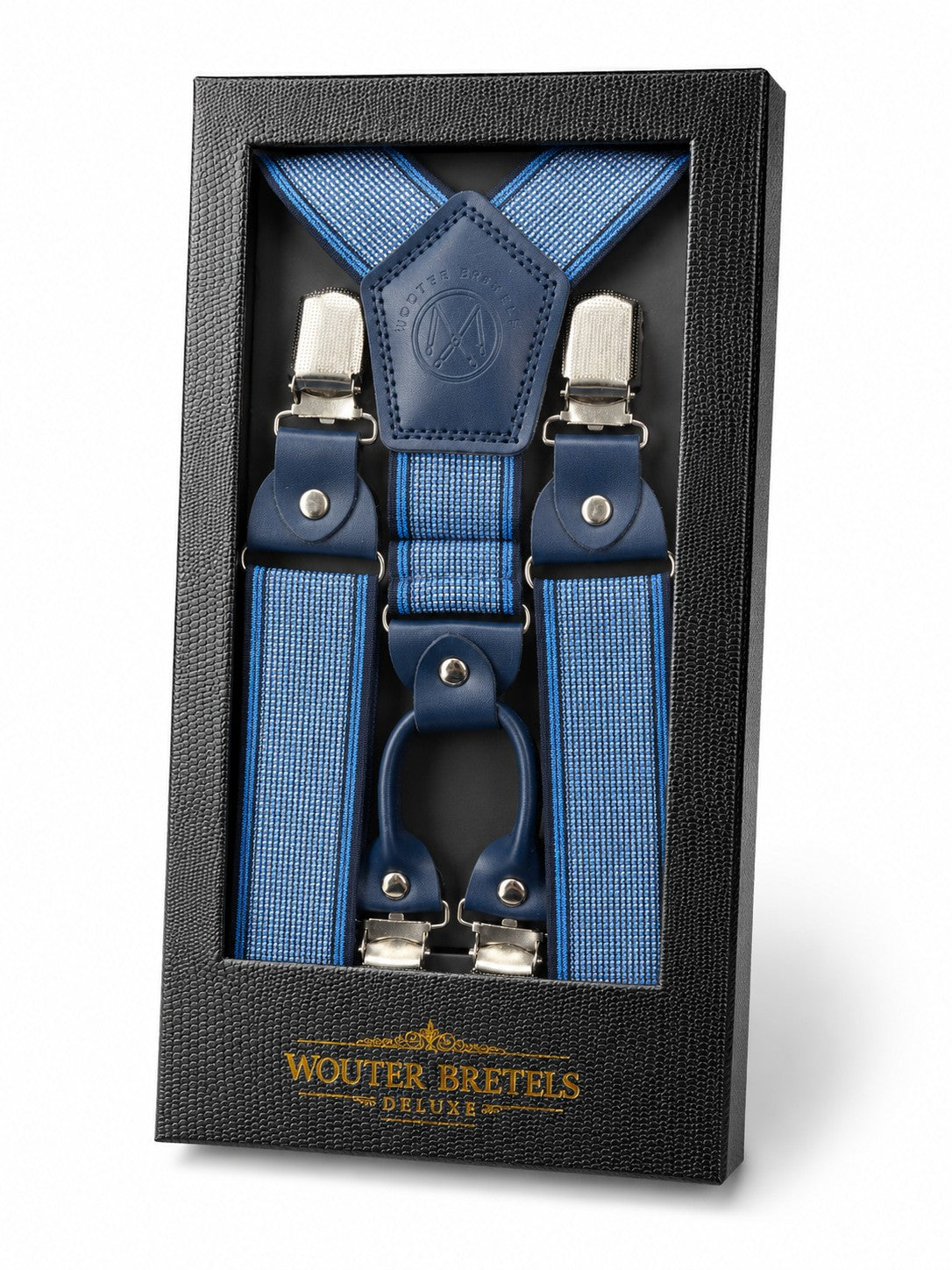 Bretels Deluxe Licht Blauw - Strepen