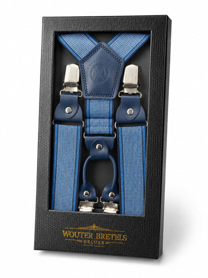 Bretels Deluxe Licht Blauw - Strepen