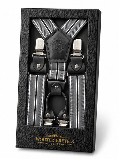 Bretels Deluxe Grijs - Strepen