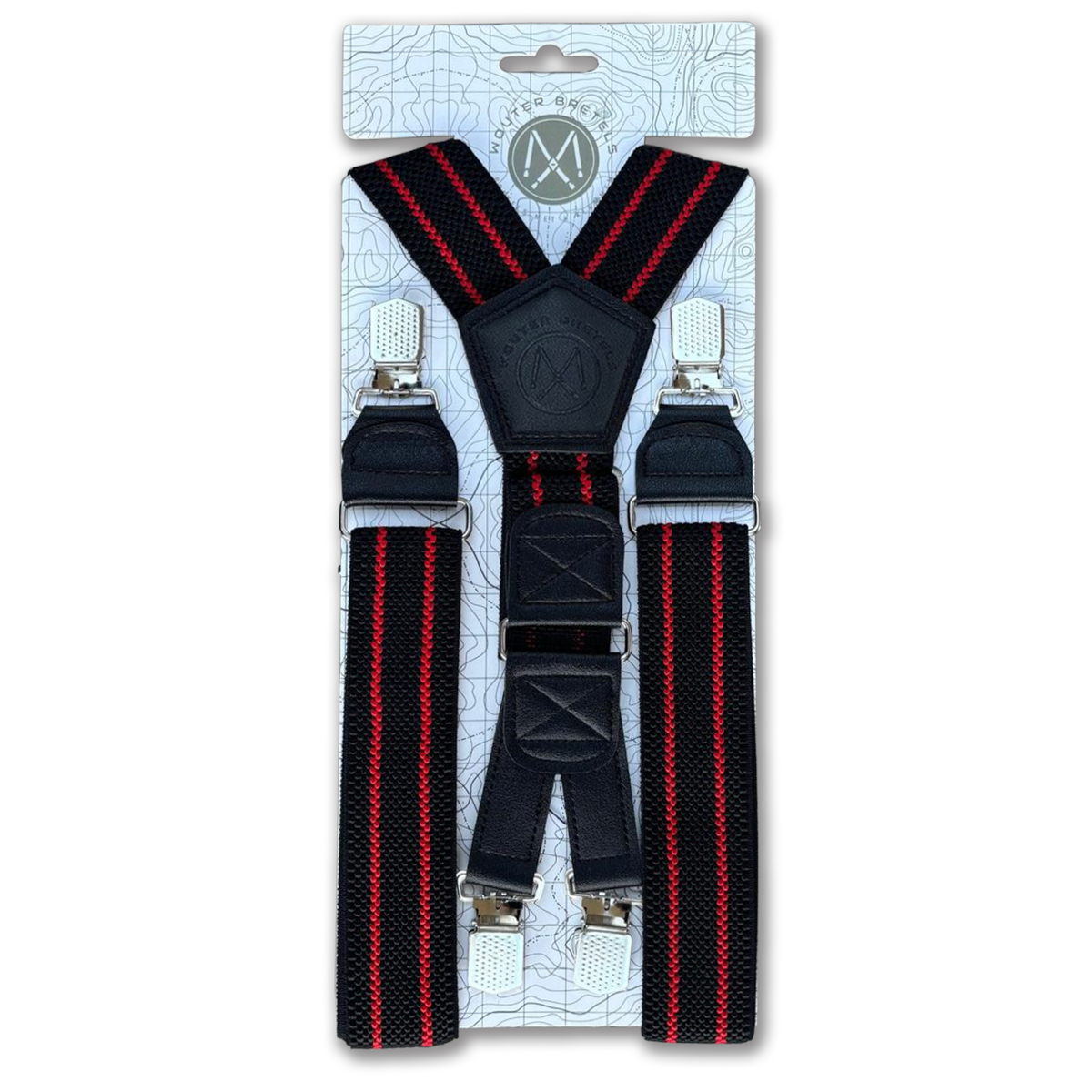 Bretels zwart-rood